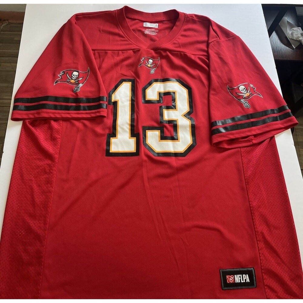 NFL Team Apparel Tampa Bay Buccaneers Evans #13 Red 2XL Men's NFL Jersey